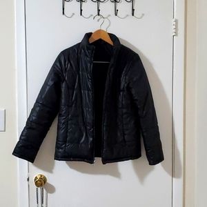 Black Reversible Puffer Jacket